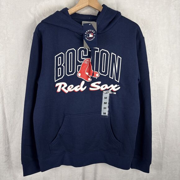 Majestic Boston Red Sox Pullover Hoodie Navy Blue MLB Size Medium NWT - Picture 1 of 5
